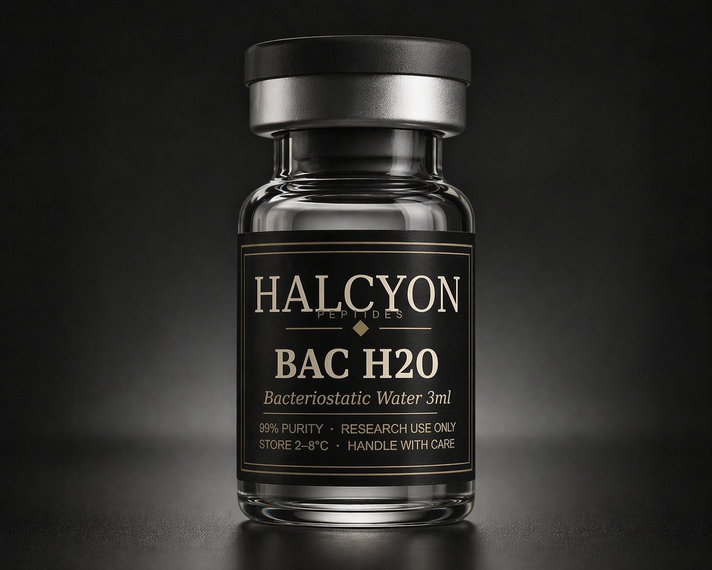 BAC H2O vial